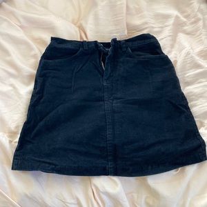 Corduroy A Line Mini Skirt
